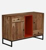 Commodore Acacia Wood Sideboard In Natural Finish With 2 Darwers