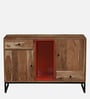 Commodore Acacia Wood Sideboard In Natural Finish With 2 Darwers