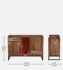 Commodore Acacia Wood Sideboard In Natural Finish With 2 Darwers