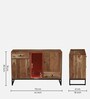 Commodore Acacia Wood Sideboard In Natural Finish With 2 Darwers