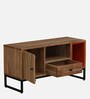Commodore Acacia Wood TV Console In Natural Finish With Drawer