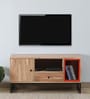 Commodore Acacia Wood TV Console In Natural Finish With Drawer