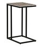 Comoros Metal C-Shape End Table In Black Colour