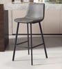Compact Bar Stool In Grey Color
