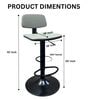 Timber Bar Stool In Grey Color