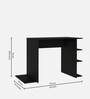 Compact Writing Table In Black Color