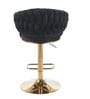 Lunar Rotatable Bar Stool In Black Color