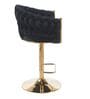 Lunar Rotatable Bar Stool In Black Color