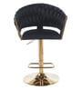 Lunar Rotatable Bar Stool In Black Color