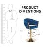 Lunar Rotatable Bar Stool In Blue Color