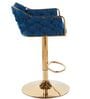 Solstice Rotatable Bar Stool In Blue Color