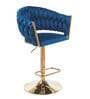 Lunar Rotatable Bar Stool In Blue Color