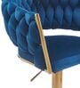 Lunar Rotatable Bar Stool In Blue Color