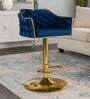Solstice Rotatable Bar Stool In Blue Color