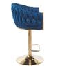 Lunar Rotatable Bar Stool In Blue Color