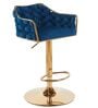 Solstice Rotatable Bar Stool In Blue Color