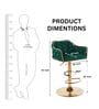 Solstice Rotatable Bar Stool In Green Color