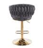 Lunar Rotatable Bar Stool In Grey Color