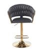 Lunar Rotatable Bar Stool In Grey Color