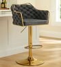 Solstice Rotatable Bar Stool In Grey Color