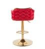 Solstice Rotatable Bar Stool In Red Color