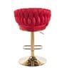 Lunar Rotatable Bar Stool In Red Color