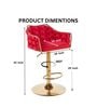 Solstice Rotatable Bar Stool In Red Color