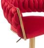 Lunar Rotatable Bar Stool In Red Color
