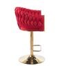 Lunar Rotatable Bar Stool In Red Color
