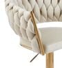 Lunar Rotatable Bar Stool In White Color
