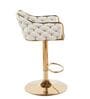 Solstice Rotatable Bar Stool In White Color