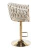 Lunar Rotatable Bar Stool In White Color