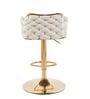 Solstice Rotatable Bar Stool In White Color