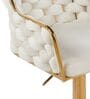 Solstice Rotatable Bar Stool In White Color