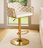 Solstice Rotatable Bar Stool In White Color