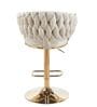 Lunar Rotatable Bar Stool In White Color