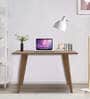 Compact Writing Table In Natural Finish
