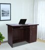 Computer Table In Brown Finish