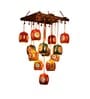 Cona 13 Chandelier With Barrel Shaped Metal Hanging Lamps