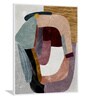Concentric Multicolour Multicolor Canvas Framed Art Print Set of 2
