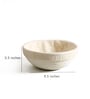 Conch White Rattan Round Serving Tray