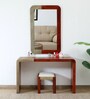 Concord Mango Wood Dressing Unit In Honey Oak Finish With Stool