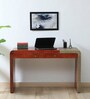 Concord Mango Wood Study Table In Honey Oak Finish