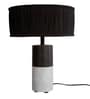 Concrete Drum Black Table Lamp
