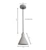 Concrete White Pendant Light