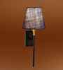 Cone Design Wall Lamp with Metal Body   Contemporary Home Lighting (Blue Jute)