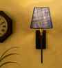 Cone Design Wall Lamp with Metal Body   Contemporary Home Lighting (Blue Jute)