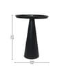 Cone Metal End Table In Black Colour