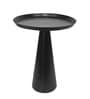 Cone Metal End Table In Black Colour