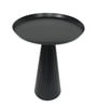 Cone Metal End Table In Black Colour
